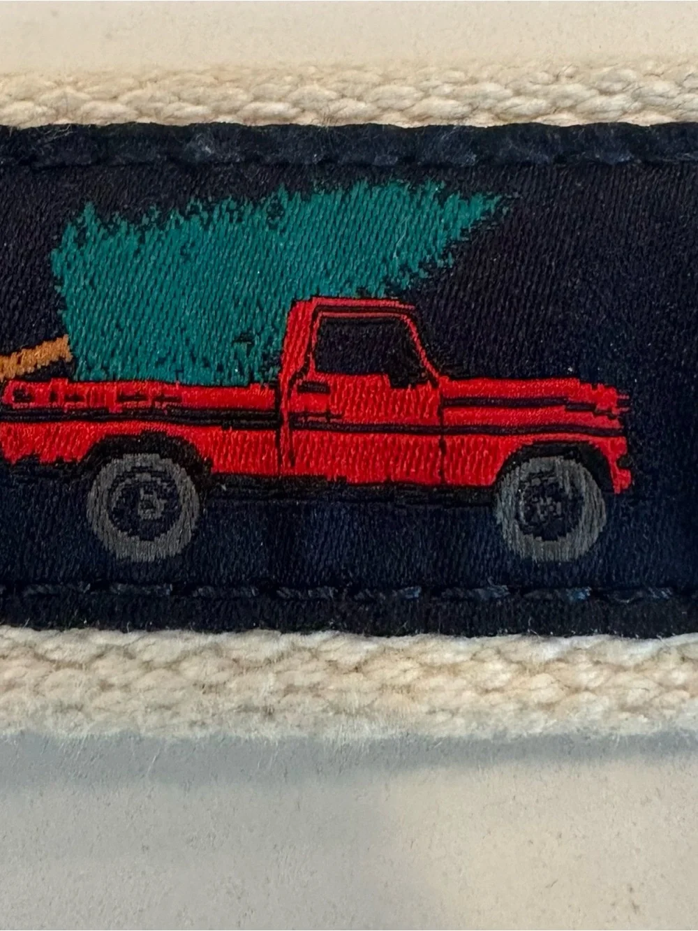 Crewcuts Boys Red Truck Embroidered Belt